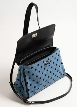 Camomilla Milano Borse-Bauletto Brenda denim pois