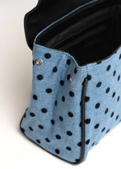 Camomilla Milano Borse-Bauletto Brenda denim pois
