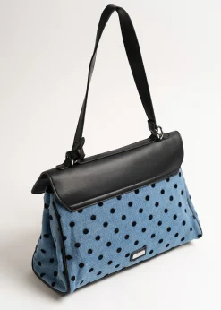 Camomilla Milano Borse-Bauletto Brenda denim pois