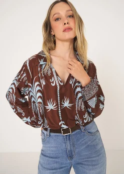 Camomilla Milano Camicie E Bluse-Blusa Bernie stampata con colletto