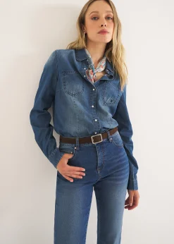 Camomilla Milano Camicie E Bluse-Camicia Carly in denim