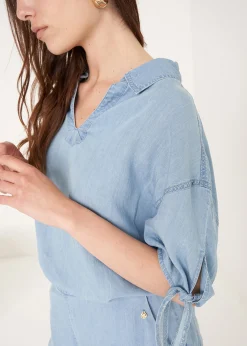 Camomilla Milano Camicie E Bluse-Camicia Comic effetto denim