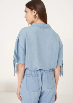 Camomilla Milano Camicie E Bluse-Camicia Comic effetto denim