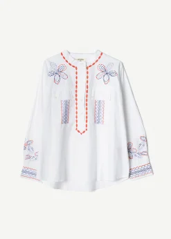 Camomilla Milano Camicie E Bluse-Camicia Cuore ricamata