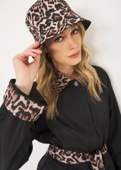 Camomilla Milano Cappelli-Cappello Cris reversibile leopardato