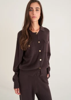 Camomilla Milano Cardigan-Cardigan Camilla con collo baby