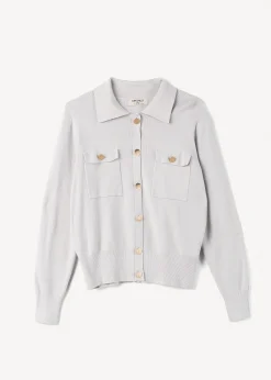Camomilla Milano Cardigan-Cardigan Camilla con collo baby