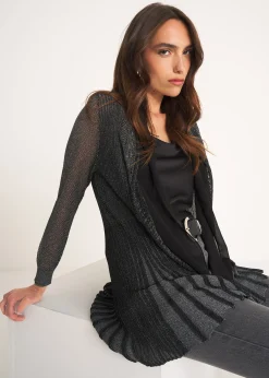 Camomilla Milano Cardigan-Cardigan Caren in filo con cinta