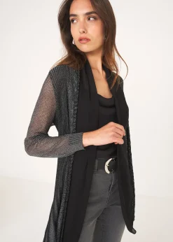 Camomilla Milano Cardigan-Cardigan Caren in filo con cinta