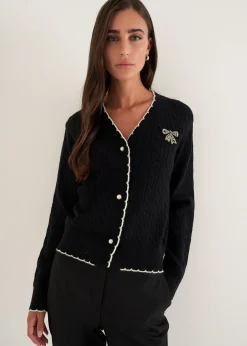 Camomilla Milano Cardigan-Cardigan Chantal con bottoni gioiello