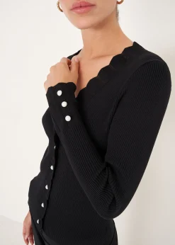 Camomilla Milano Cardigan-Cardigan Cher con bottoni perla