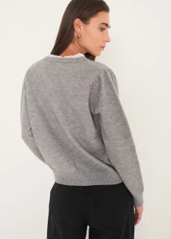 Camomilla Milano Cardigan-Cardigan Claudy con dettagli in pizzo