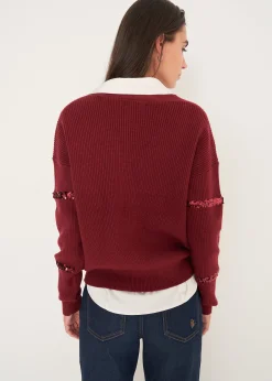 Camomilla Milano Cardigan-Cardigan Clod con paillettes