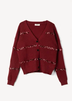 Camomilla Milano Cardigan-Cardigan Clod con paillettes