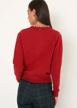 Camomilla Milano Cardigan-Cardigan Coeur con dettaglio gioiello