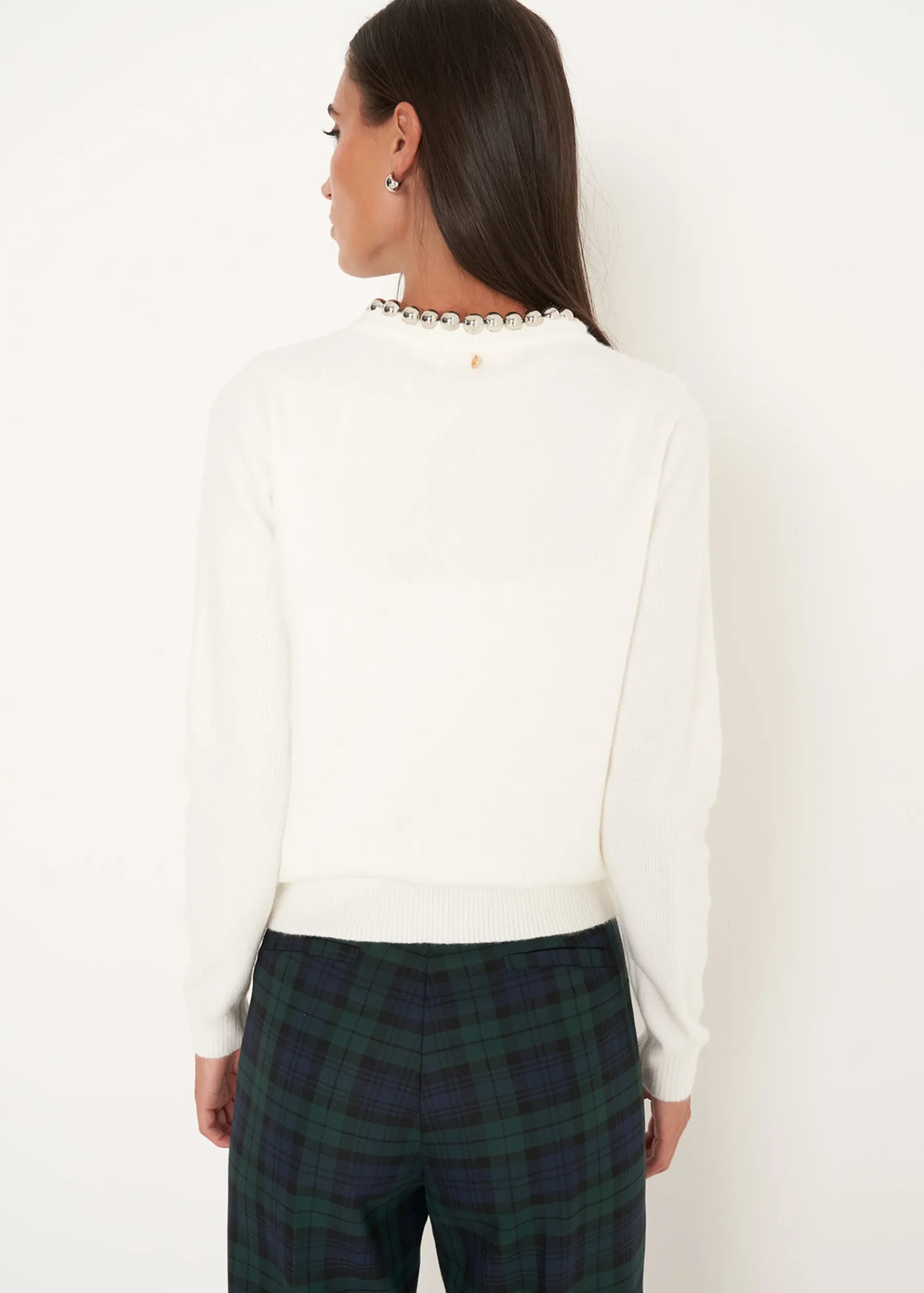 Camomilla Milano Cardigan-Cardigan Coeur con dettaglio gioiello