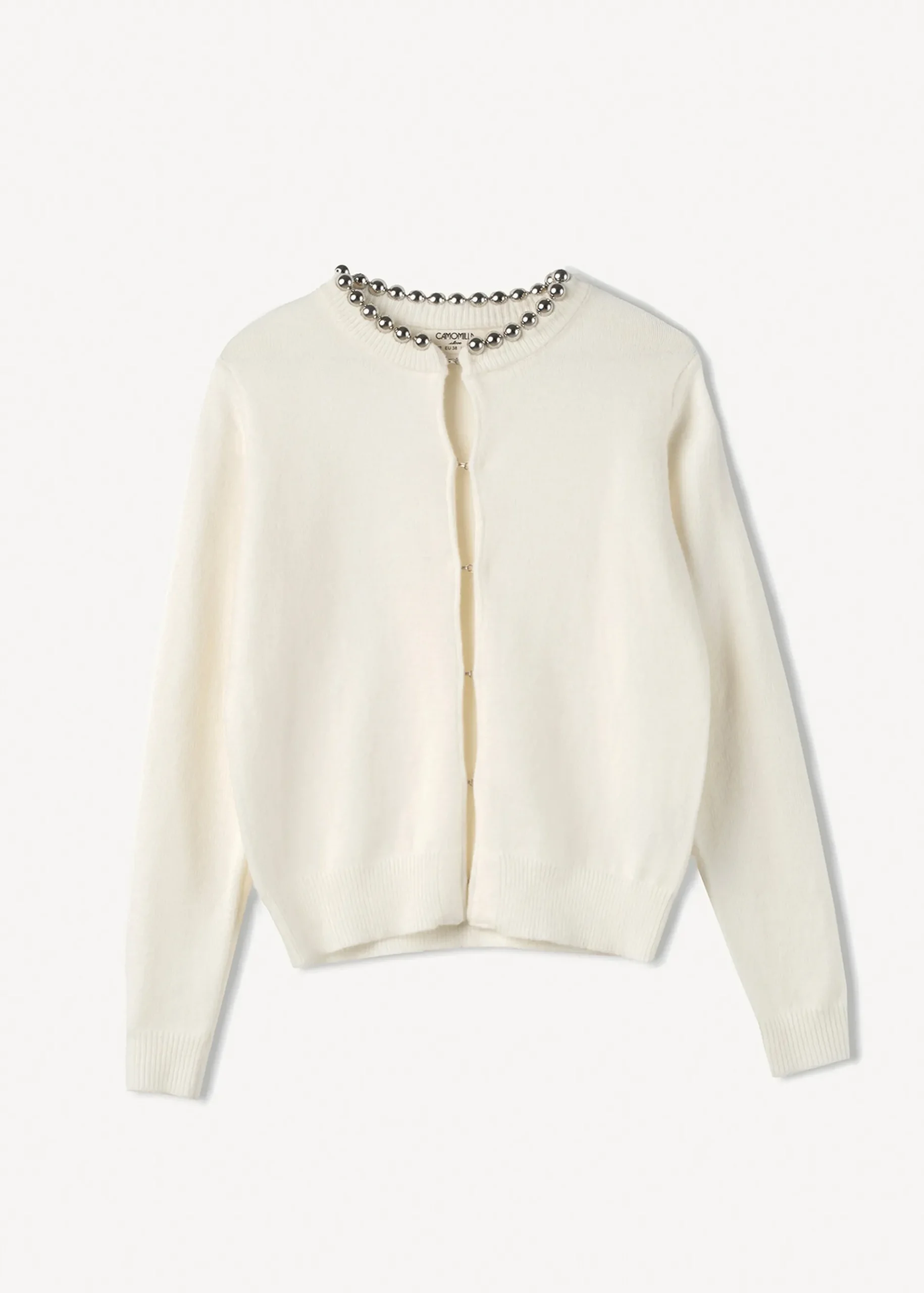 Camomilla Milano Cardigan-Cardigan Coeur con dettaglio gioiello