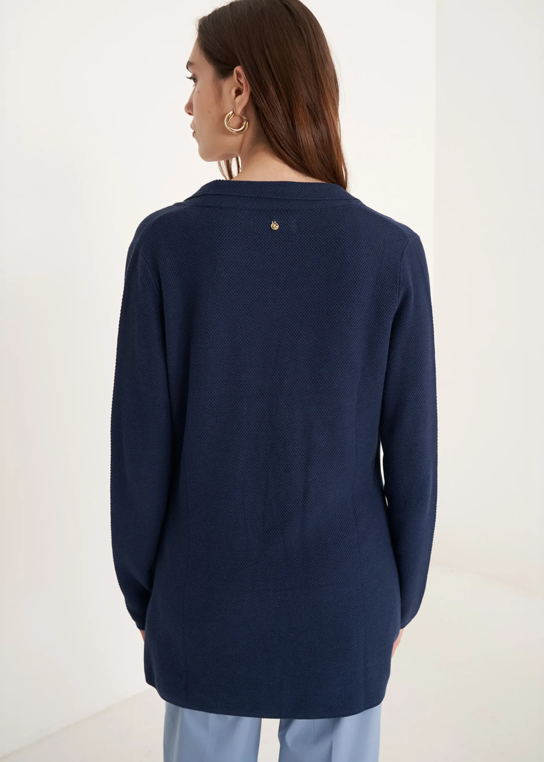 Camomilla Milano Cardigan-Cardigan Coral Midnight in filo