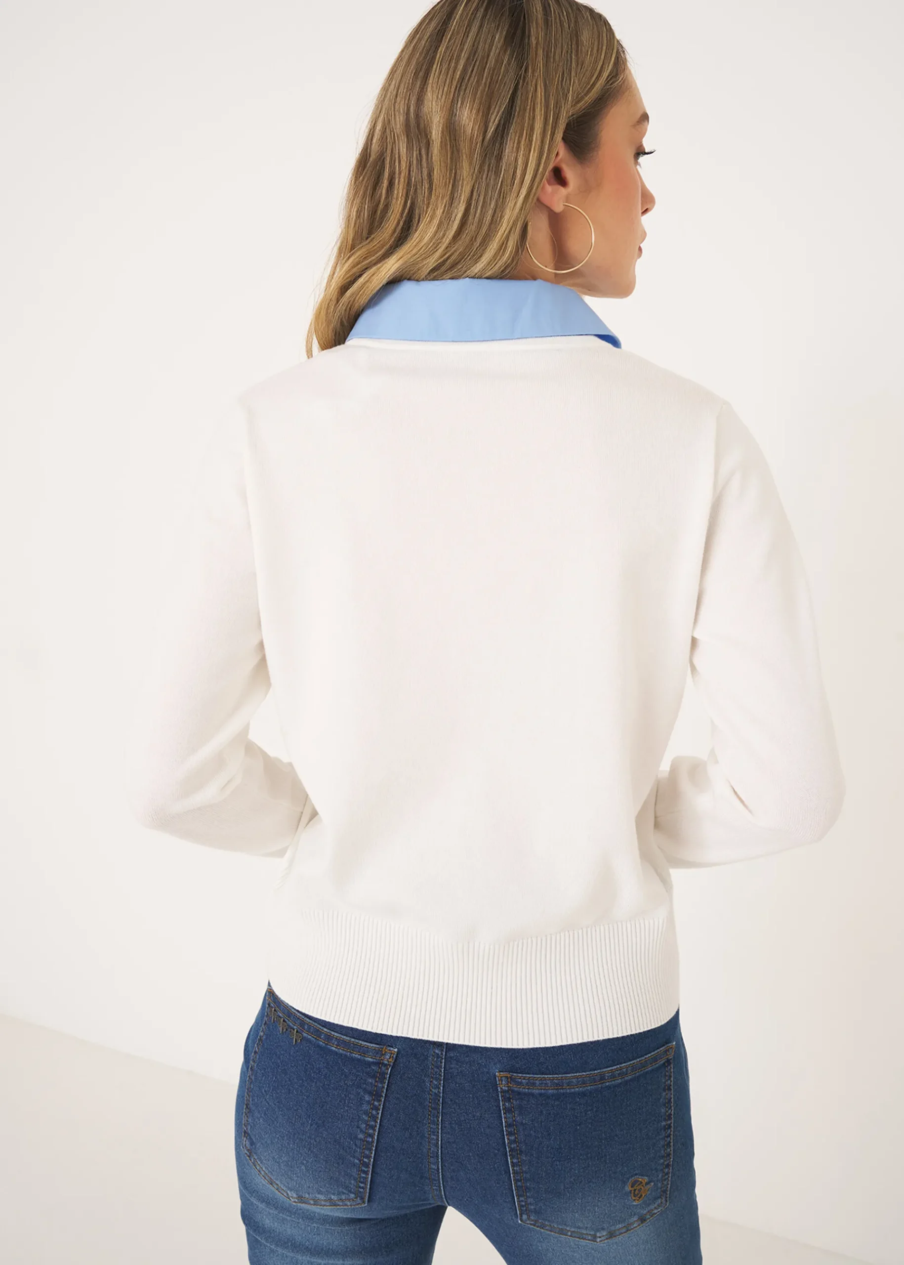 Camomilla Milano Cardigan-Cardigan Crazy con dettagli camicia