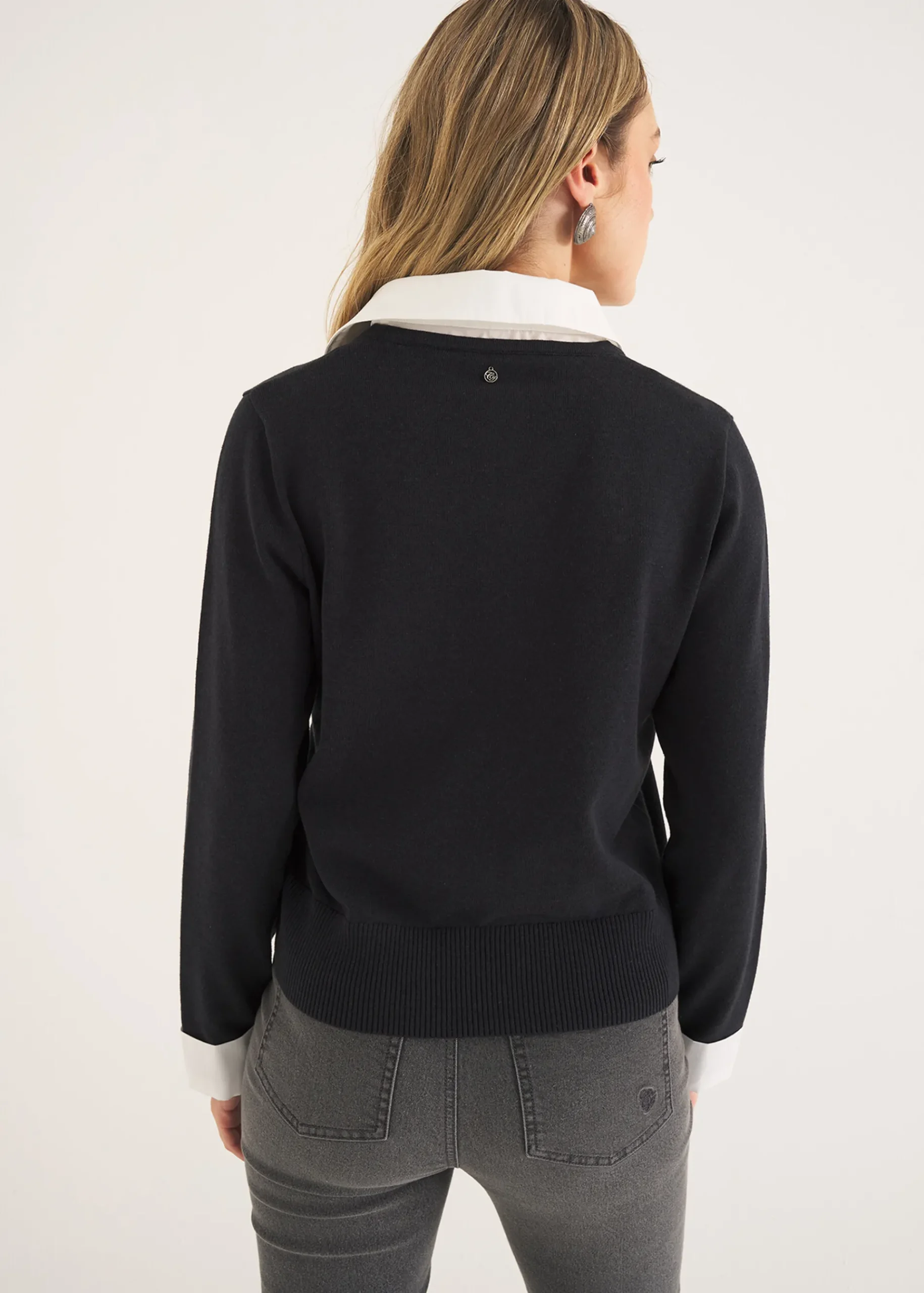 Camomilla Milano Cardigan-Cardigan Crazy con dettagli camicia