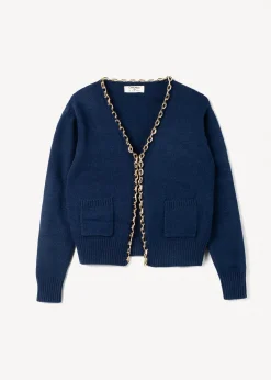 Camomilla Milano Cardigan-Cardigan Crimea con catena gold