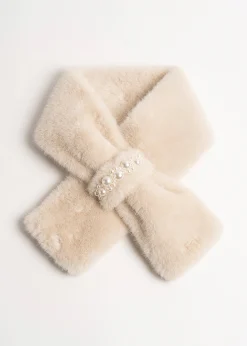 Camomilla Milano Sciarpe E Foulard-Collo Stefy in ecopelliccia con perle