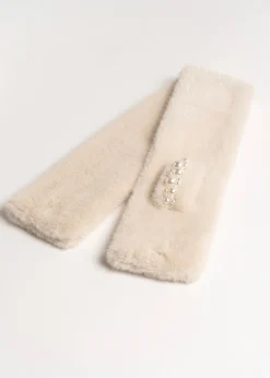 Camomilla Milano Sciarpe E Foulard-Collo Stefy in ecopelliccia con perle