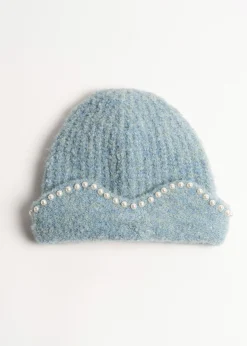Camomilla Milano Cappelli-Cuffia Cylk con ricamo di perle