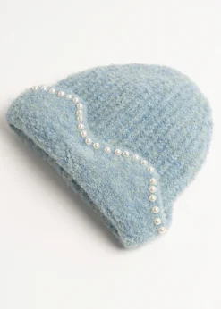 Camomilla Milano Cappelli-Cuffia Cylk con ricamo di perle