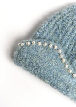 Camomilla Milano Cappelli-Cuffia Cylk con ricamo di perle