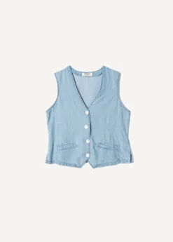 Camomilla Milano Gilet|Giacche-Gilet Genge in cotone e lino