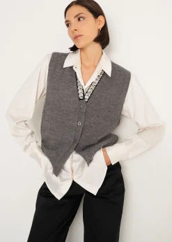 Camomilla Milano Giacche|Gilet-Gilet Gioel con paillettes