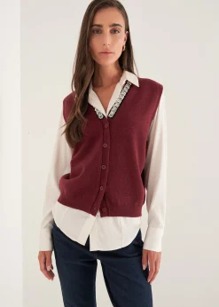 Camomilla Milano Gilet|Giacche-Gilet Gioel con paillettes