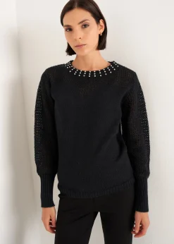 Camomilla Milano Maglie-Maglia Magnolia con brillantini