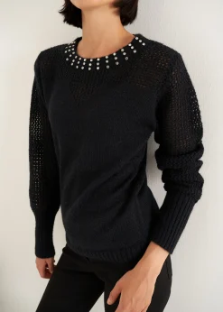 Camomilla Milano Maglie-Maglia Magnolia con brillantini
