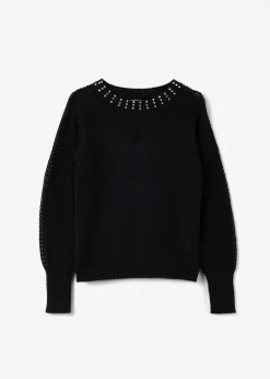 Camomilla Milano Maglie-Maglia Magnolia con brillantini