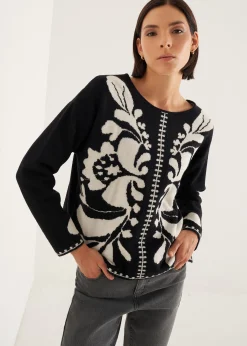 Camomilla Milano Maglie-Maglia Maira con decoro a contrasto