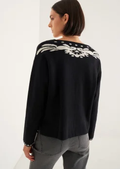 Camomilla Milano Maglie-Maglia Maira con decoro a contrasto