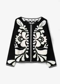 Camomilla Milano Maglie-Maglia Maira con decoro a contrasto