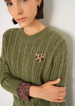 Camomilla Milano Maglie-Maglia Malvin a coste con dettagli maculati