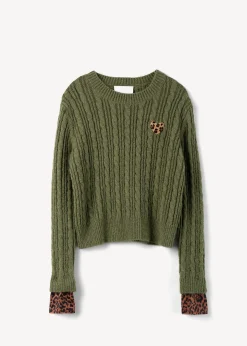 Camomilla Milano Maglie-Maglia Malvin a coste con dettagli maculati
