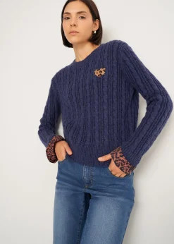 Camomilla Milano Maglie-Maglia Malvin a coste con dettagli maculati