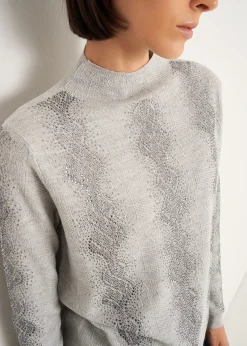Camomilla Milano Maglie-Maglia Margot mezzo collo con strass