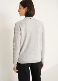 Camomilla Milano Maglie-Maglia Margot mezzo collo con strass