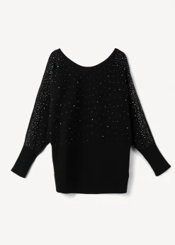 Camomilla Milano Maglie-Maglia Marlena con strass all over