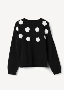 Camomilla Milano Maglie-Maglia Marley con fiori 3D