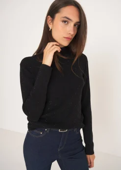 Camomilla Milano Maglie-Maglia Marsh con cuori strass