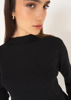 Camomilla Milano Maglie-Maglia Marsh con cuori strass