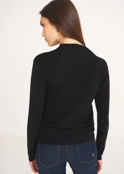 Camomilla Milano Maglie-Maglia Marsh con cuori strass