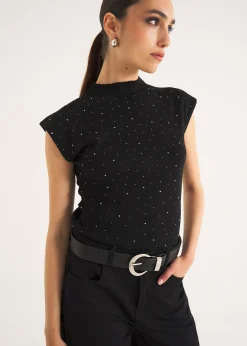 Camomilla Milano Maglie-Maglia Martina con strass